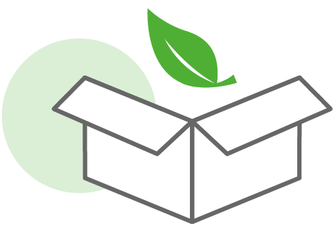 Sustainable packaging icon